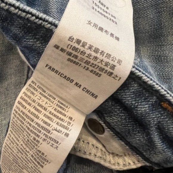 Abercrombie & Fitch Skinny Distressed Jeans Size 2 S 26 X 31 - Picture 9 of 9